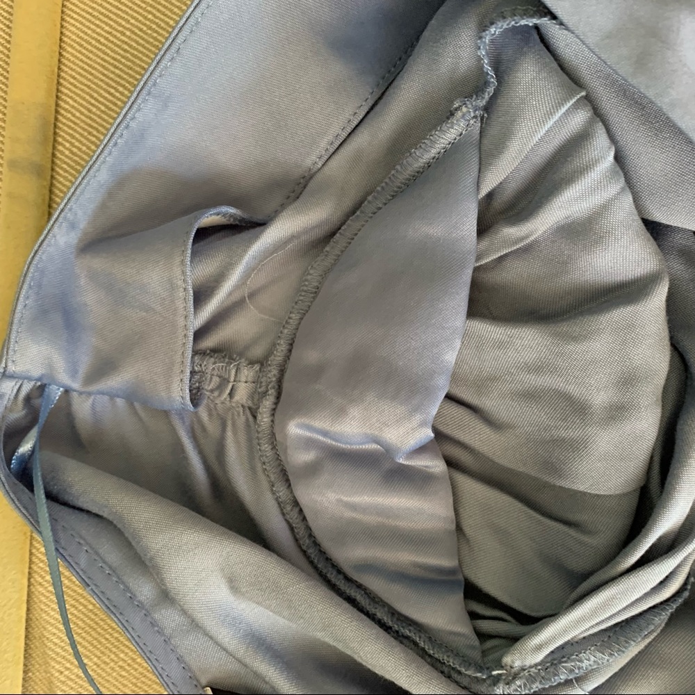 🛑SOLD🛑 Zara Satin Effect Button Top Long Sleeve Top Periwinkle - Picture 11 of 12